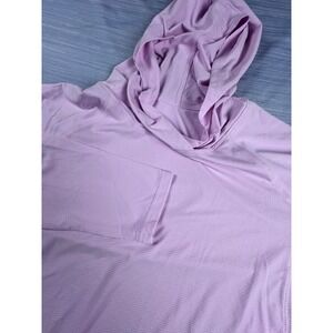 LUYAA Women Lavender Purple Lightweight Activewear Hoodie Textured LongSleeve XL
